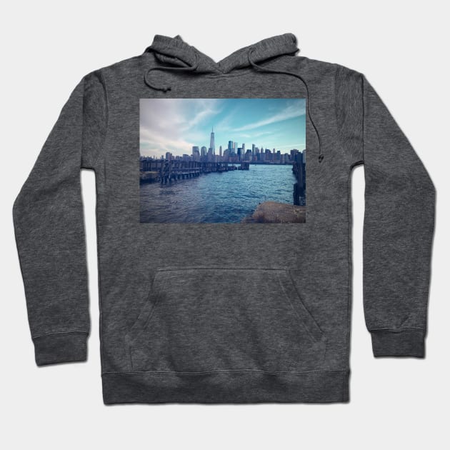 Views from Jersey City, I Hoodie by Tess Salazar Espinoza